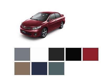 Colores Carro Toyota Corolla